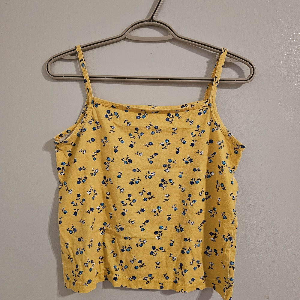 Sunny Floral Camisole with Spaghetti Straps